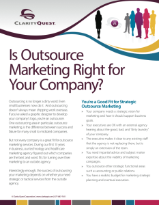 Evaluating Outsource marketing services