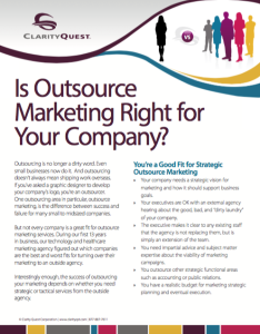 Is Outsource Marketing Right for Your Company? White Paper