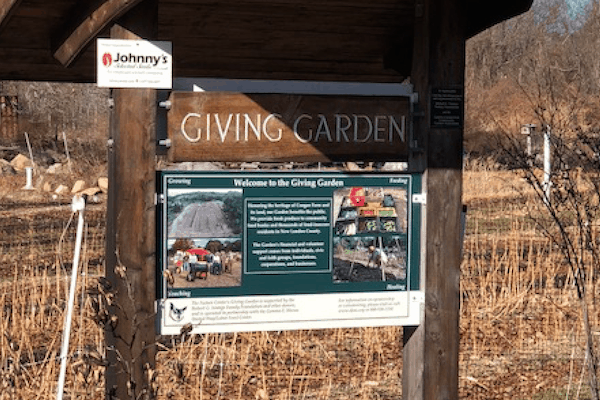 the Giving Garden at Coogan Farm Nature & Heritage Center in Mystic, CT