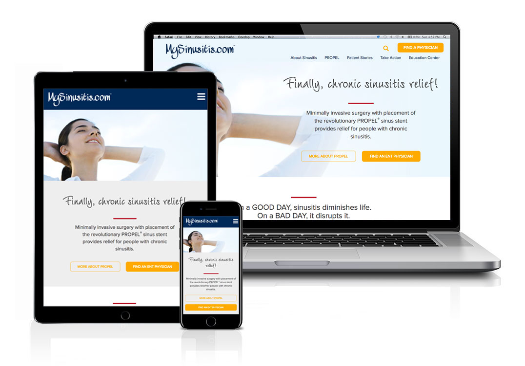 website-mysinusitis MySinusitis website design