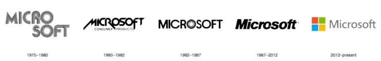 Microsoft Logo Evolution