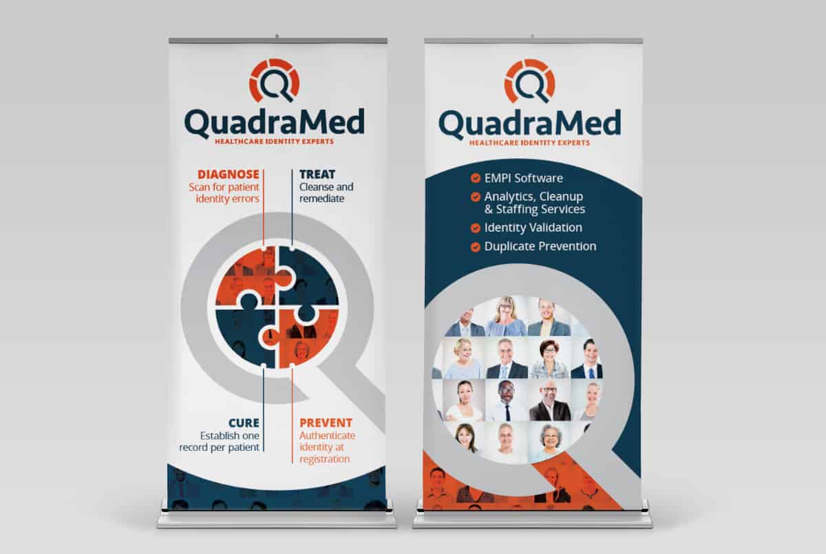 QuadraMed bannerstand designs