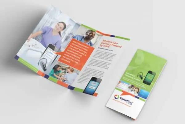 VoiceFirst trifold brochure design