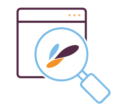 SEO for biotech - magnifying glass icon