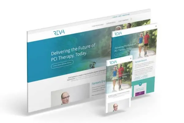 REVA Medical Responsive Website Design Example