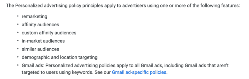 health in personalized advertsiing