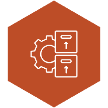 laboratory systems inventory management - file storage and gear icon