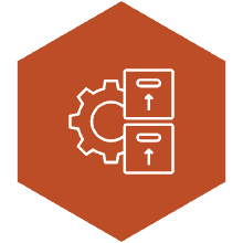 laboratory systems inventory management - file storage and gear icon