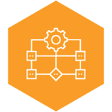 laboratory systems workflow management - workflow diagram icon
