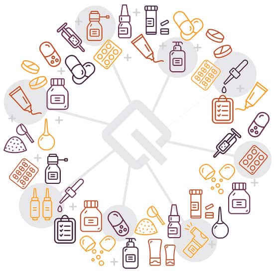 pharmaceutical marketing services diagram