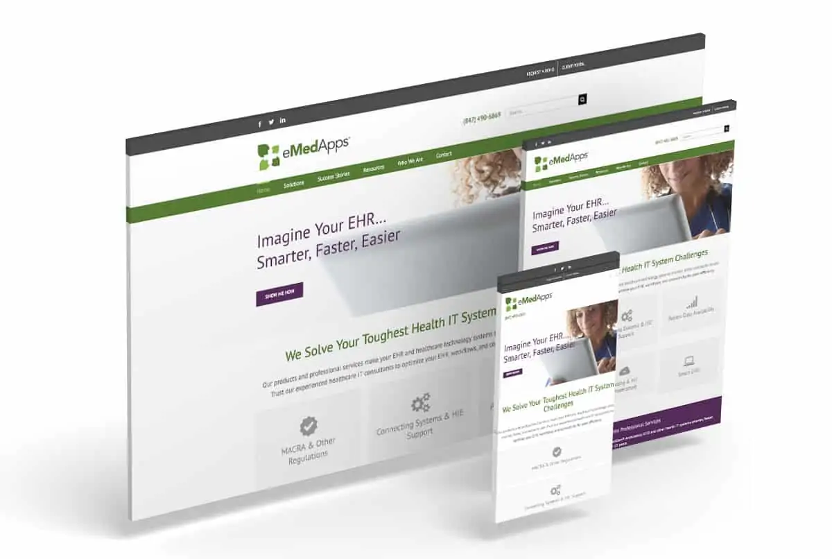 responsive website design for eMedApps