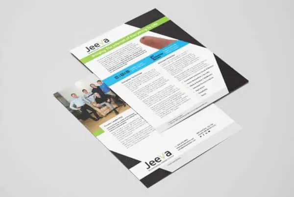 Jeeva Wireless Brochure Design
