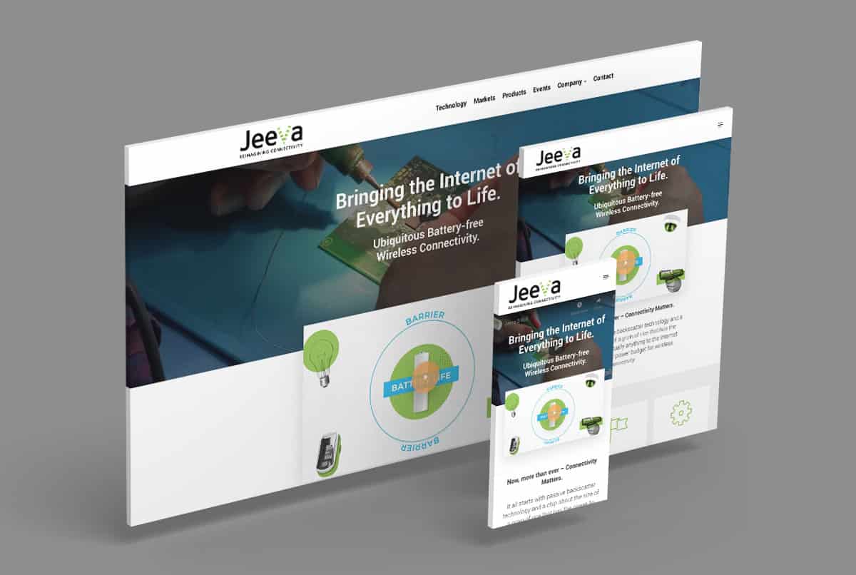 Jeeva Wireless Responsive Website Design