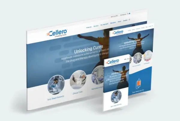Cellero Website Design