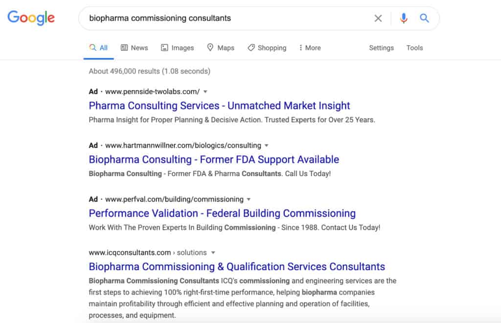 biopharma commissioning consultants