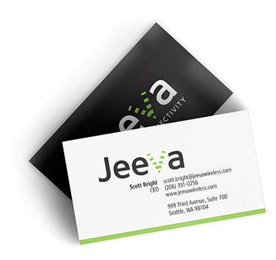 Jeeva business card design