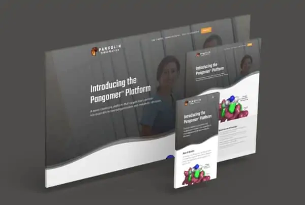 Pangolin Therapeutics responsive website design
