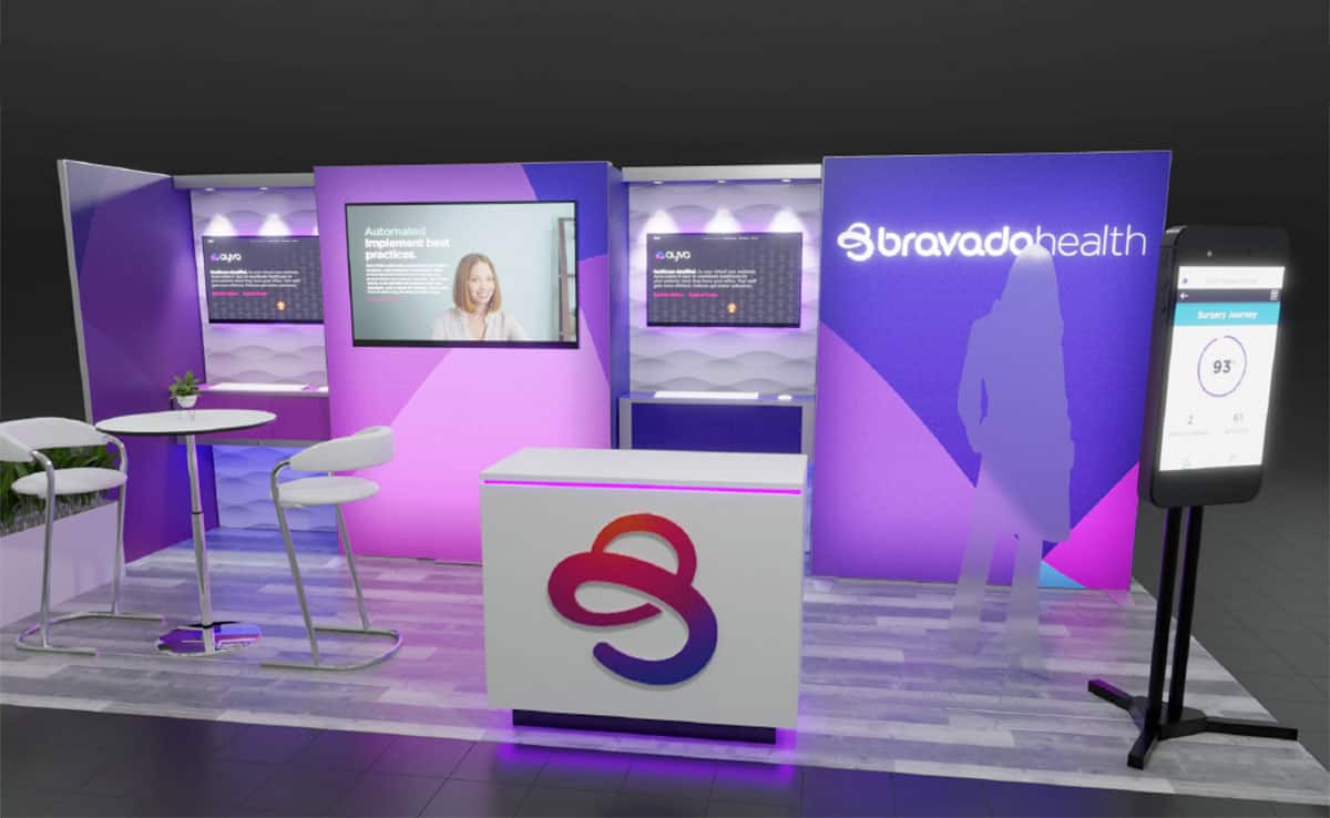 Patient Engagement Show Booth for Bravado Health