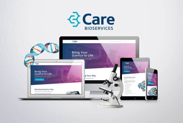 Responsive website design for Care Bioservices