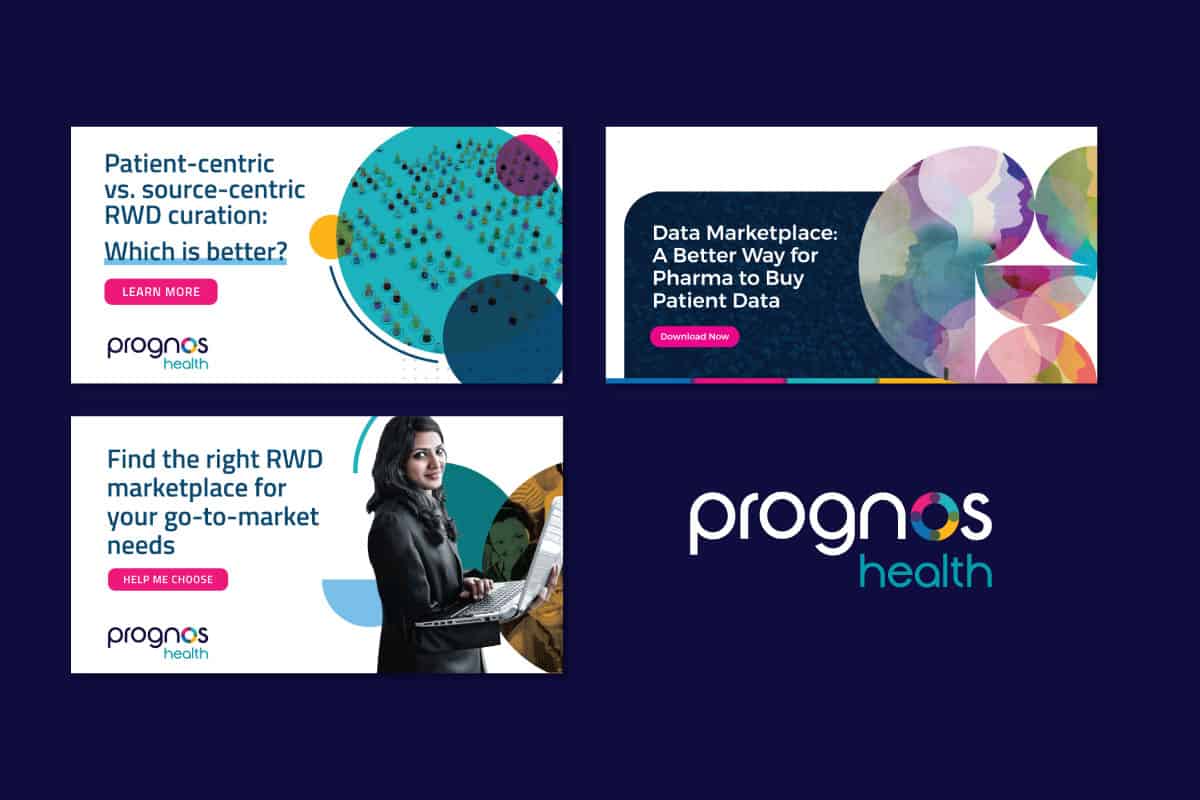 Prognos Health digital banner ad designs