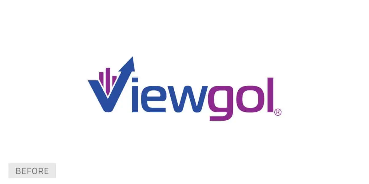 Viewgol logo design (before)