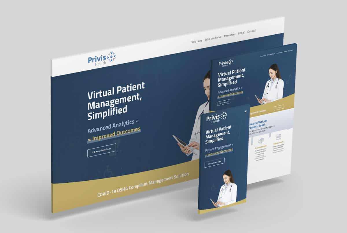 Privis Health responsive website design