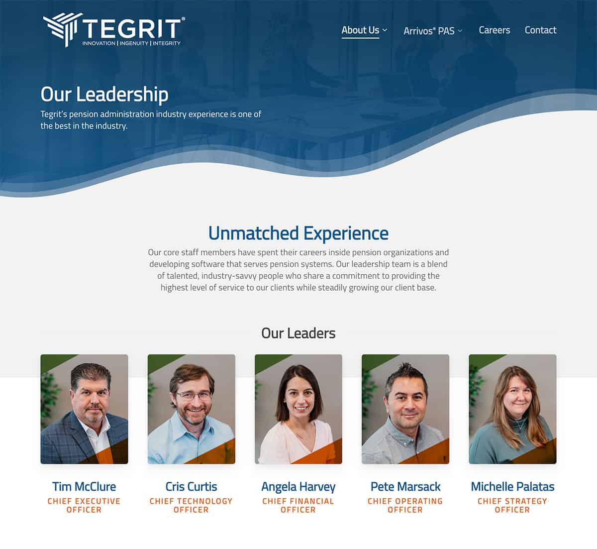 Tegrit responsive website design