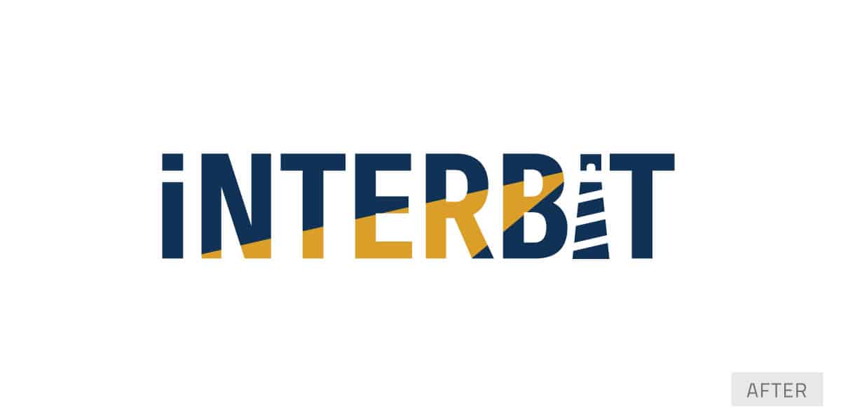 Interbit Data logo design - after