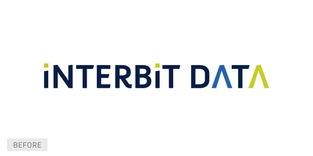 Interbit Data logo design - before