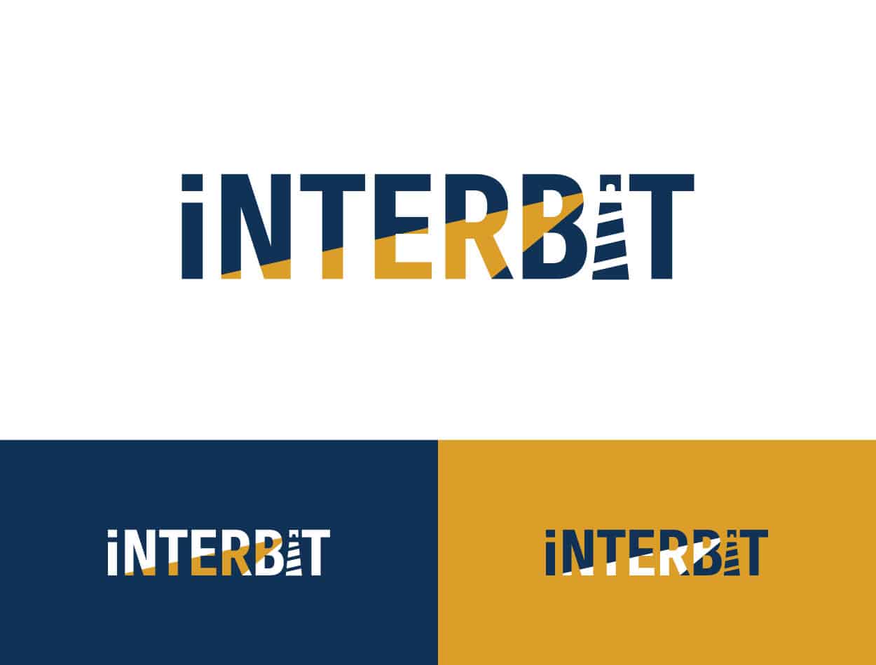 Interbit Data logo design variations