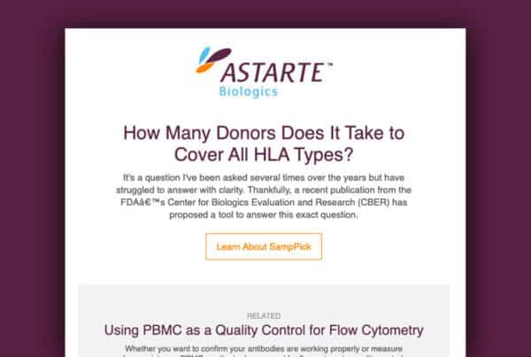 Astarte Biologics Email Newsletters