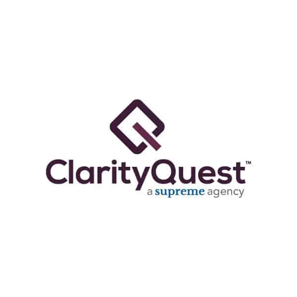 Clarity Quest Marketing and Supreme logo